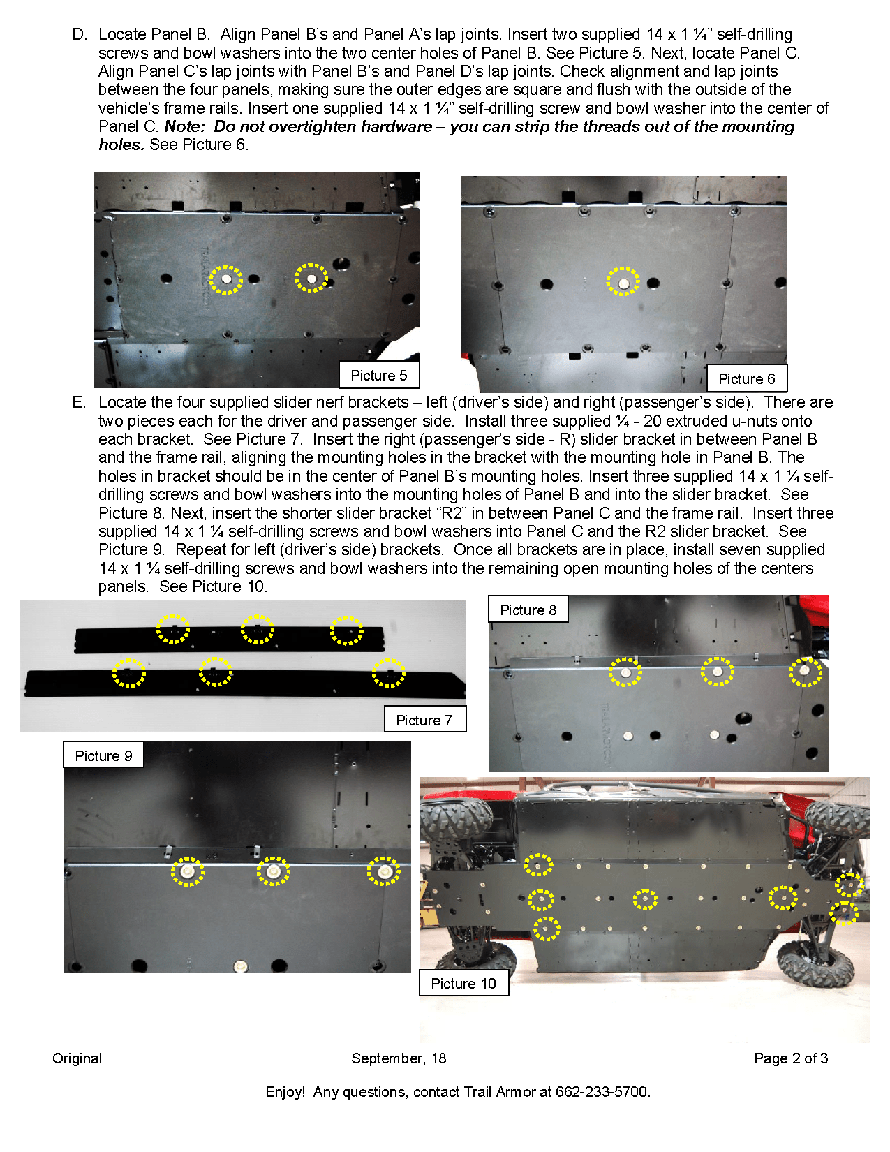 Trail Armor Full Skids with Integrated Sliders for 2014-21 Yamaha Viking VI Model