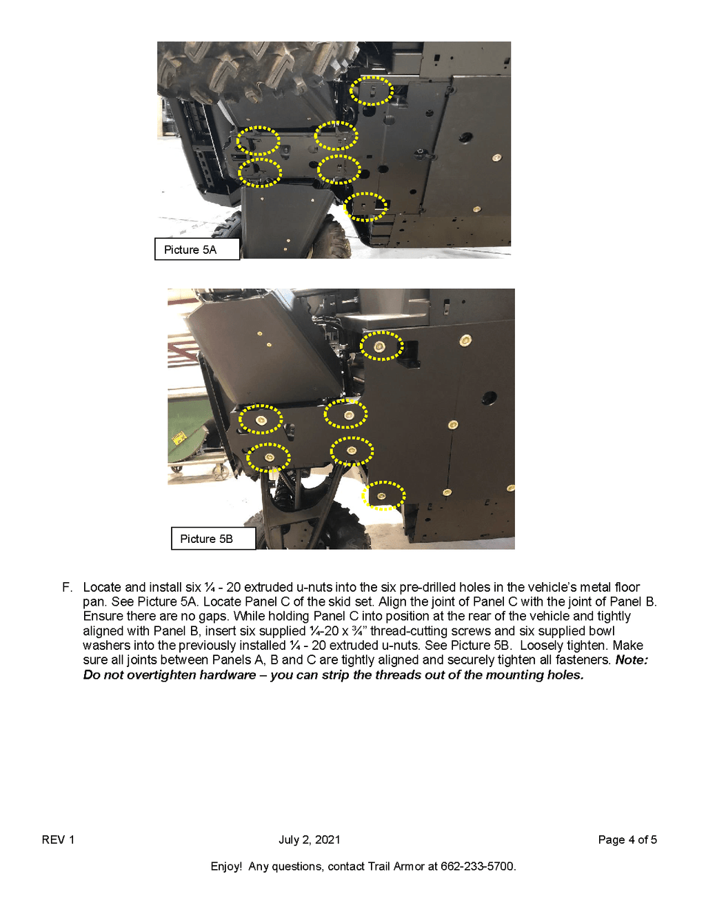 Trail Armor Sport Full Skids for 2021-22 Yamaha Wolverine RMAX2 Model
