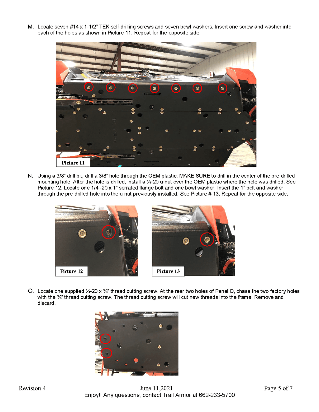 Trail Armor Skid Plate for 2014+ RZR XP 1000 4 / Turbo 4 / Turbo S 4