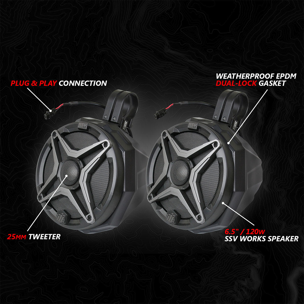 2024 Can-Am® Maverick R, Phase-2 A-Spec 800watt 4-Speaker System