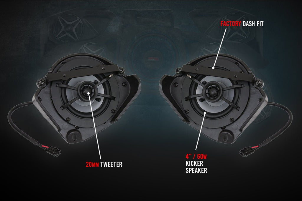 2017-2023 CanAm X3 4in Dash Speakers