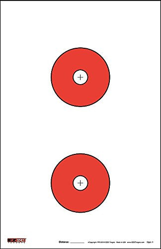 EZ2C Targets Style 1: Paper Shooting Targets 11”x17” USA MADE