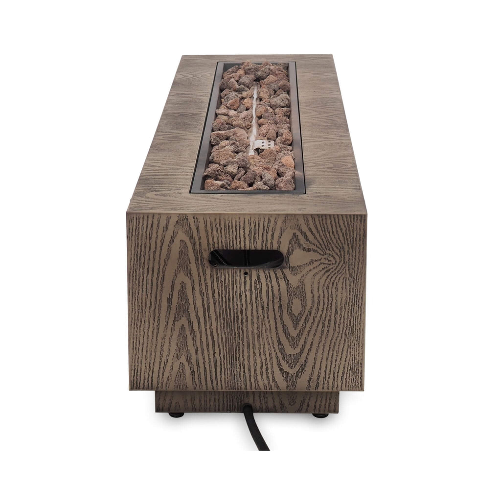 Alora 48-Inch Modern 50K BTU Outdoor Rectangular Propane Gas Fire Pit With Lava Rocks (SAK82521)