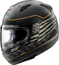 ARAI HELMETS, ARAI HELMETS Signet-X US Flag Black Frost Helmet - Narrow Fit with VAS Shield System