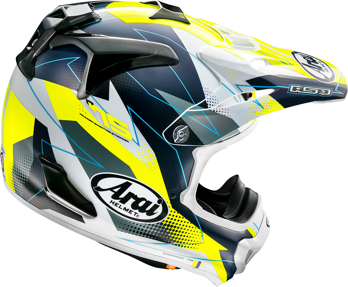 ARAI HELMETS, ARAI Helmets VX-Pro4 Resolute Yellow Helmet - Size XS (Part #0110-8482)