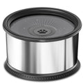 Stainless Steel Large Capacity Pet Non-slip Splash-proof Water Bowl