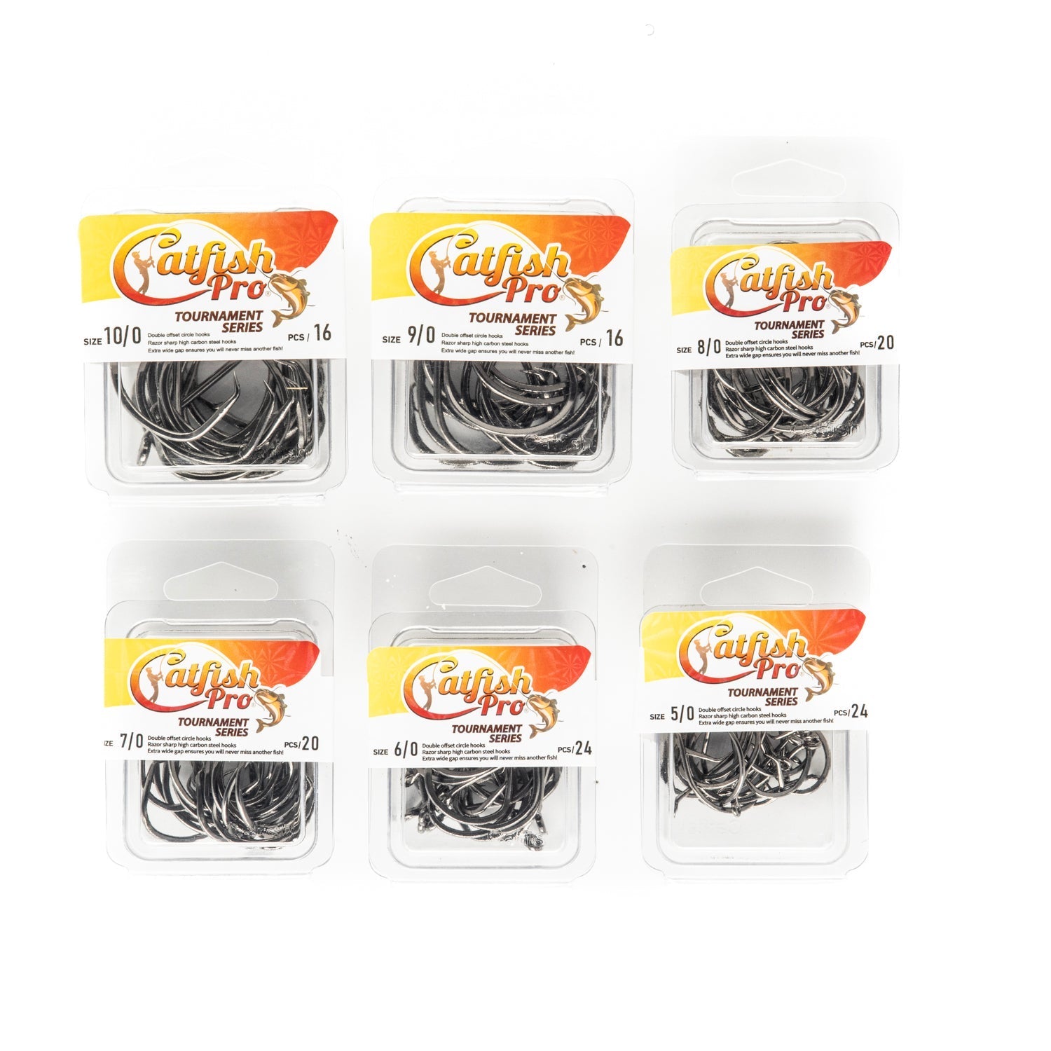 Double Offset Circle Hooks 6/0 - Value Pack