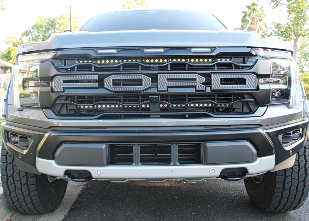 2024+ Ford Raptor grille lightbars Gen 3 Refresh Dual 40s - Slim
