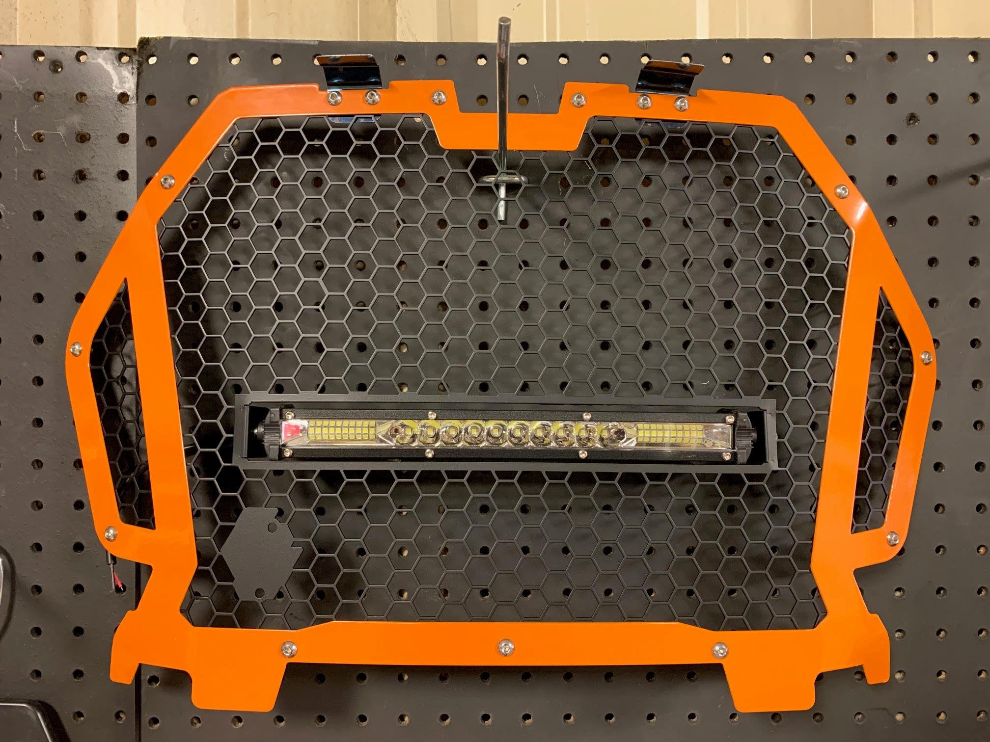 L&W Fab Custom Grill with Light Bar for RZR Turbo S / XP 1000 / Turbo
