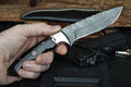 Custom Handmade Hunters Knife with Leather Sheath