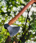 Custom Hammer Forged Damascus Steel Axe