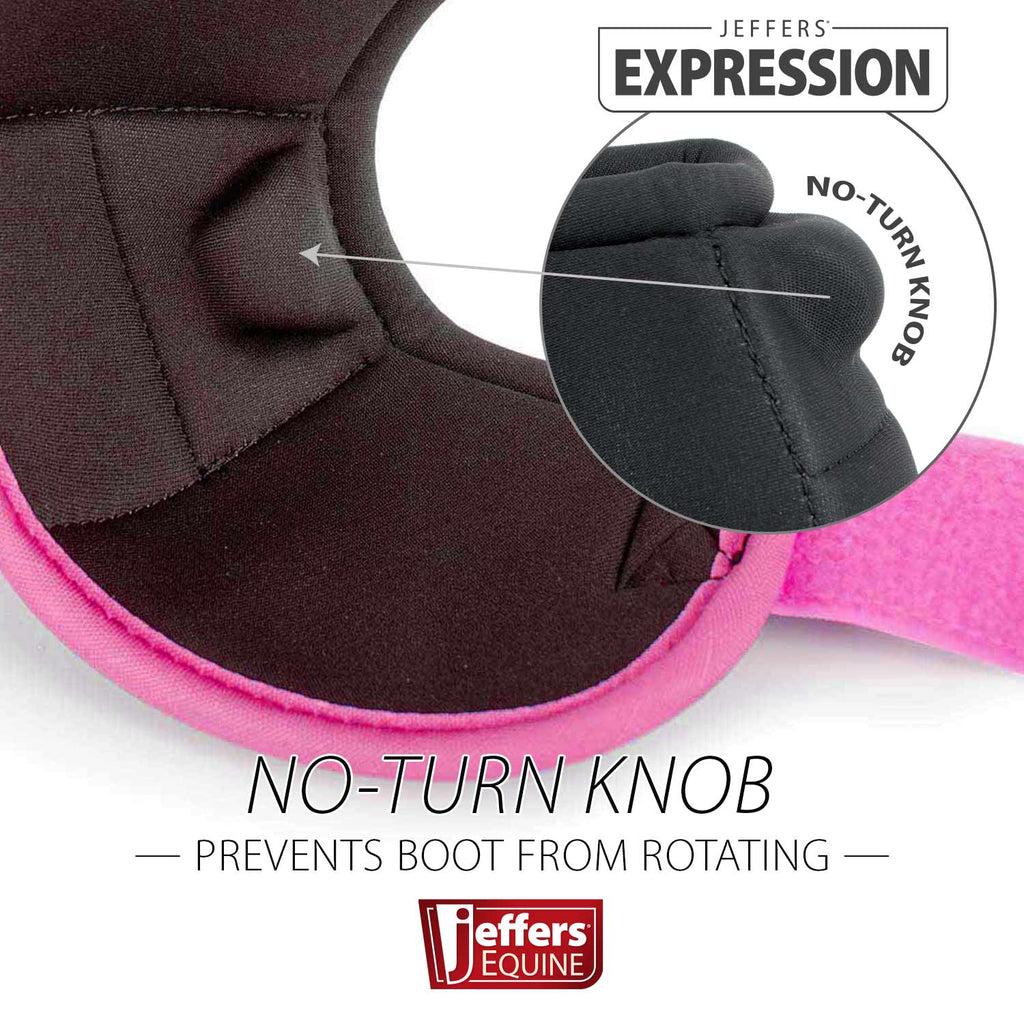 Jeffers Expression Neon No-Turn Bell Boots for Horses