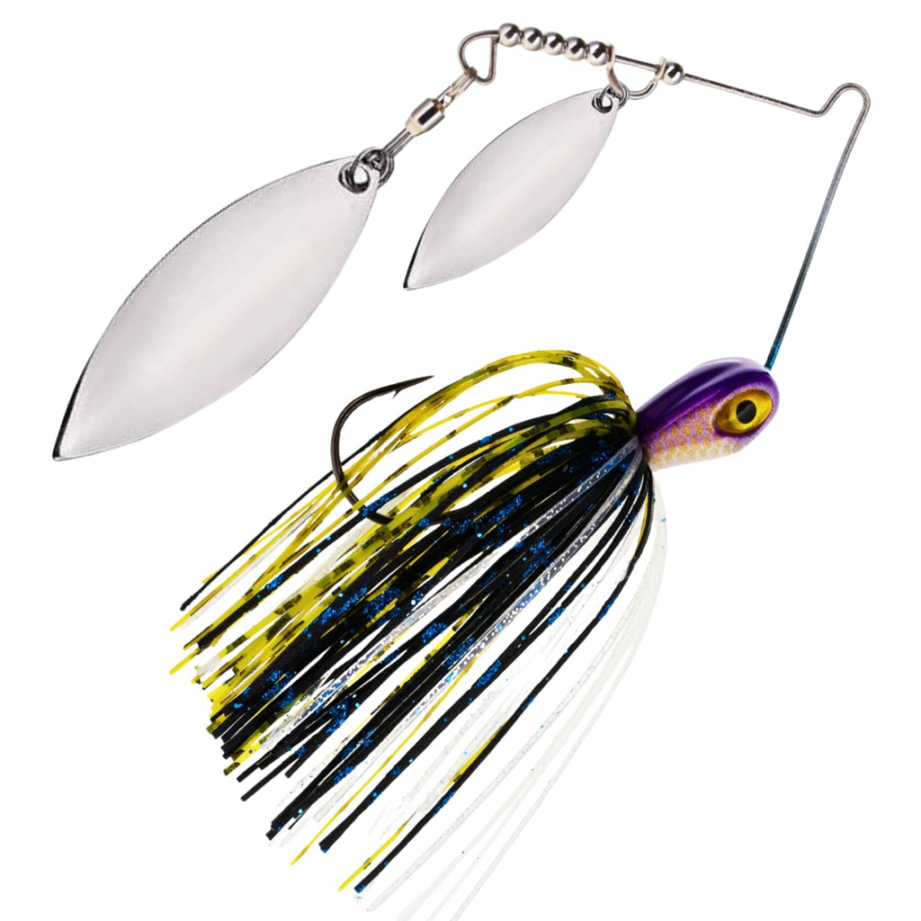 Reaction Tackle Lead Double Willow Blade Spinnerbait Jigs (3-Pack) - New