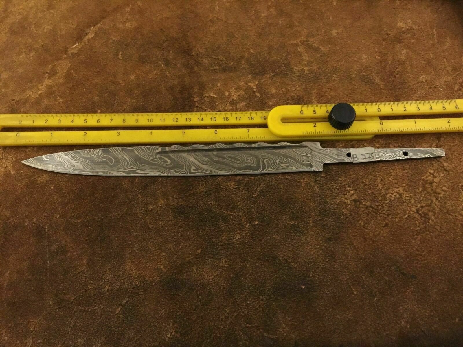 Lot of 3 Handmade Damascus Steel Blade Blank-Scottish Dirk-Knife Making