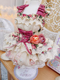 High quality Rosé Blossom Couture Dog Dress & Hat Set