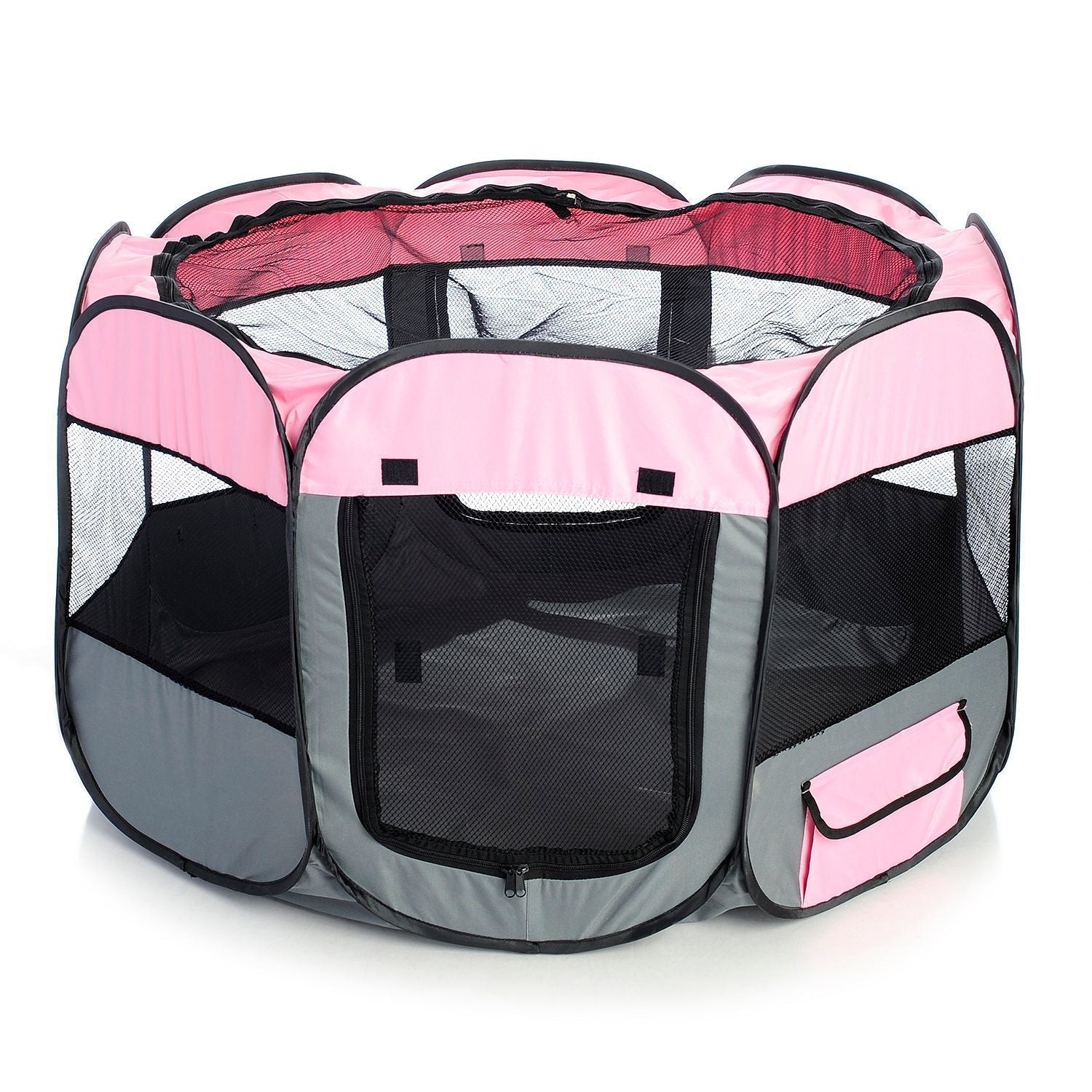 Pet Life ® 'All-Terrain' Lightweight Easy Folding Wire-Framed Collapsible Travel Pet Dog Playpen crate