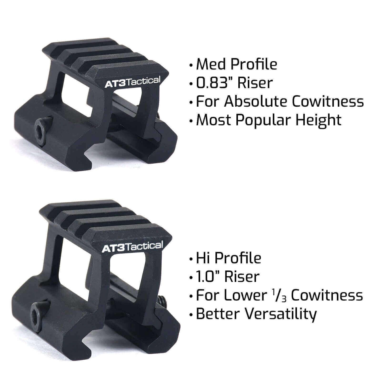 AT3 Tactical PRO-MOUNT Mini Cantilever Riser Mount