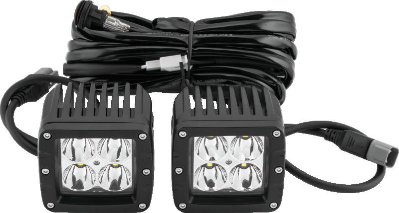QuadBoss, QuadBoss Paired 3-Inch LED Pod Spot Lights – Durable Off-Road Lighting with 4 High-Intensity LEDs