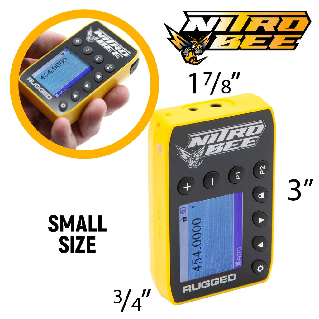 Rugged Radios BUNDLE - H80 Track Talk Linkable Intercom Headset with NITRO BEE XTREME UHF Race Receiver and Carry Bag
