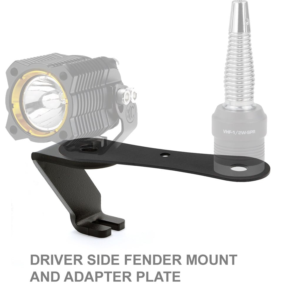 Rugged Radios A-Pillar Antenna Mount Ford F-Series Chevy Silverado Dodge Ram