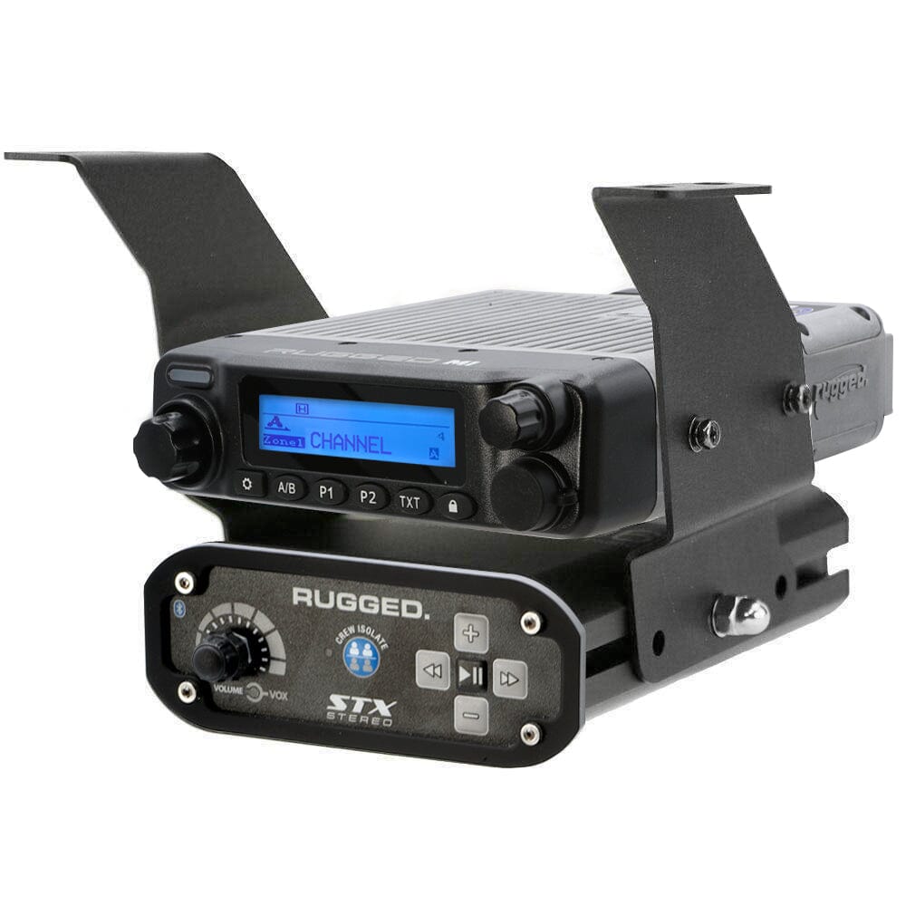 Rugged Radios Polaris XP1 Below Dash Mount for M1 / G1 / RM60 / RDM-DB / GMR45 Radio and Rugged Intercom