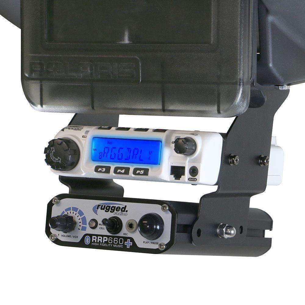 Rugged Radios Polaris XP1 Below Dash Mount for M1 / G1 / RM60 / RDM-DB / GMR45 Radio and Rugged Intercom