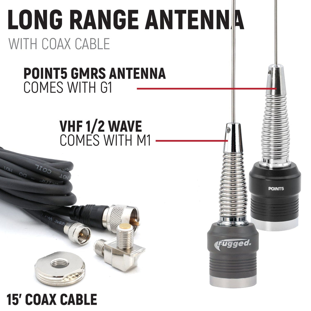 Rugged Radios Yamaha YXZ 1000R Complete Communication Kit with Bluetooth Intercom and 2-Way Radio