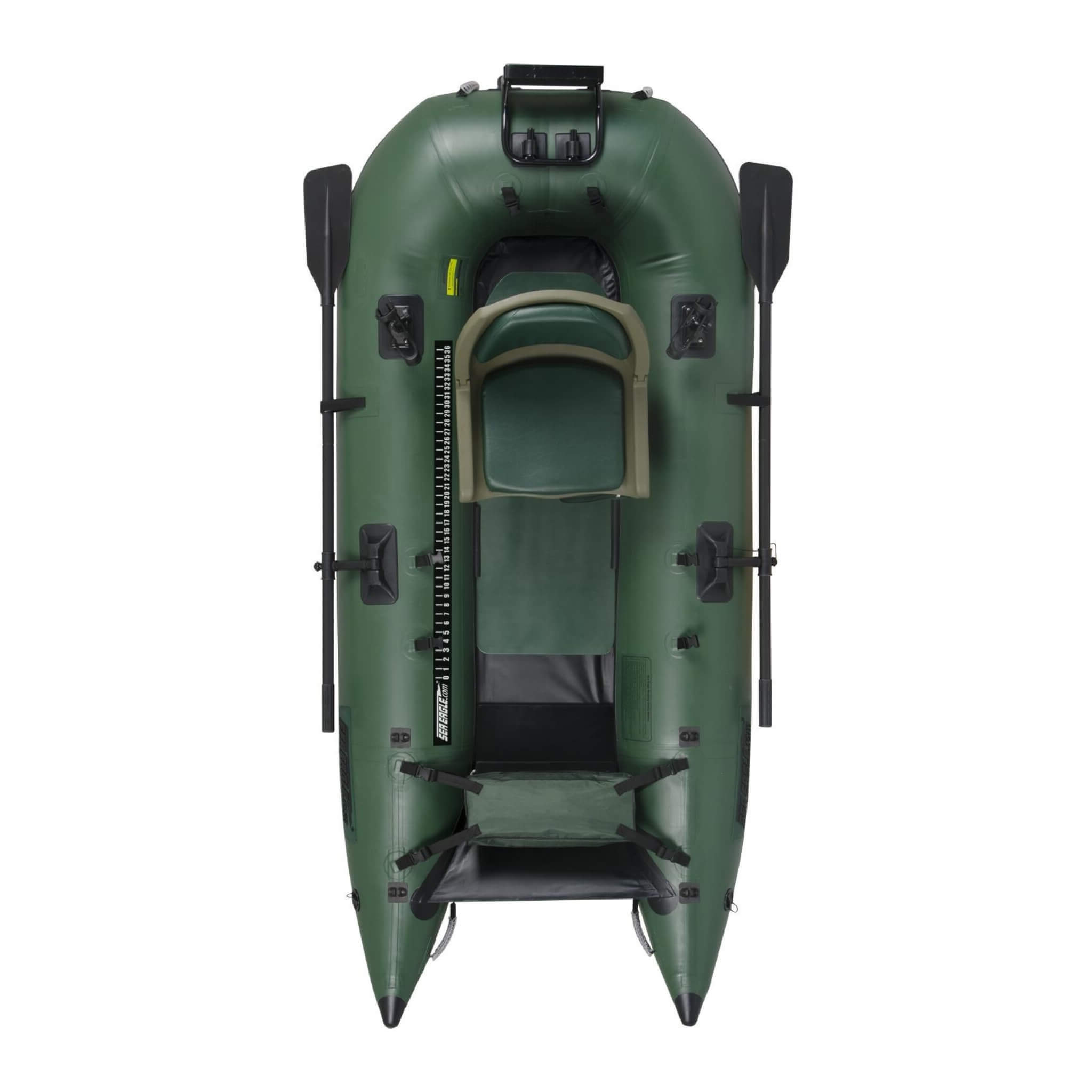 Sea Eagle 1-Person Frameless Pontoon Inflatable Fishing Boat, 9FT [285FPBK] (SAK93163)