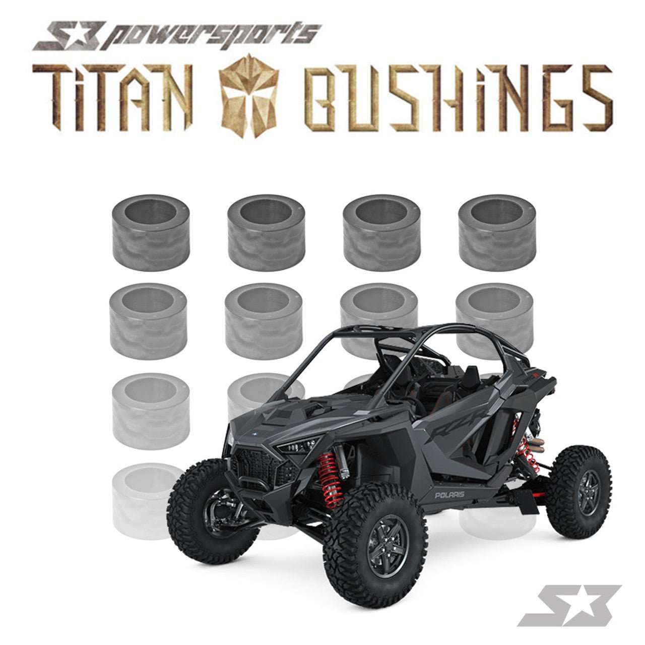 S3 Powersports Titan A Arm Bushings for RZR Pro R / Turbo R / Pro S