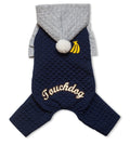 Touchdog ® Designer Quilted Full-Body Hooded Dog Sweater