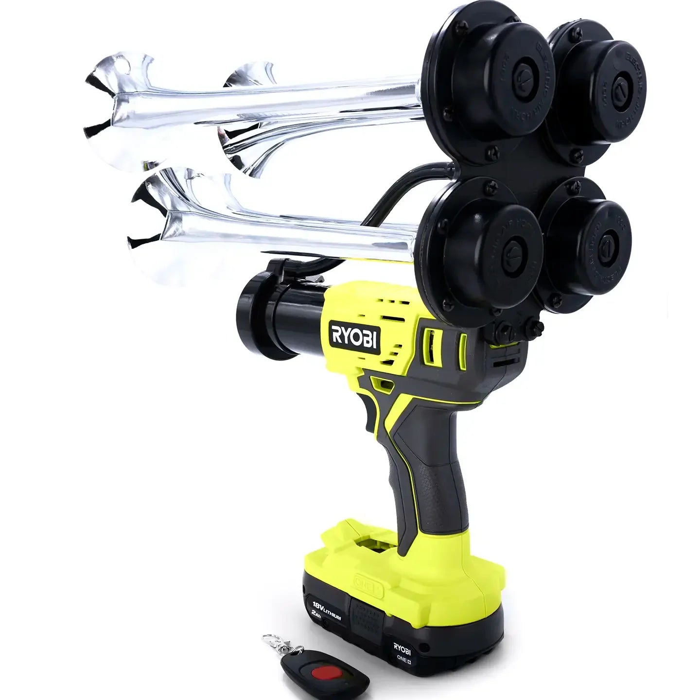 Train Horn for Ryobi Batteries — Quad Pro