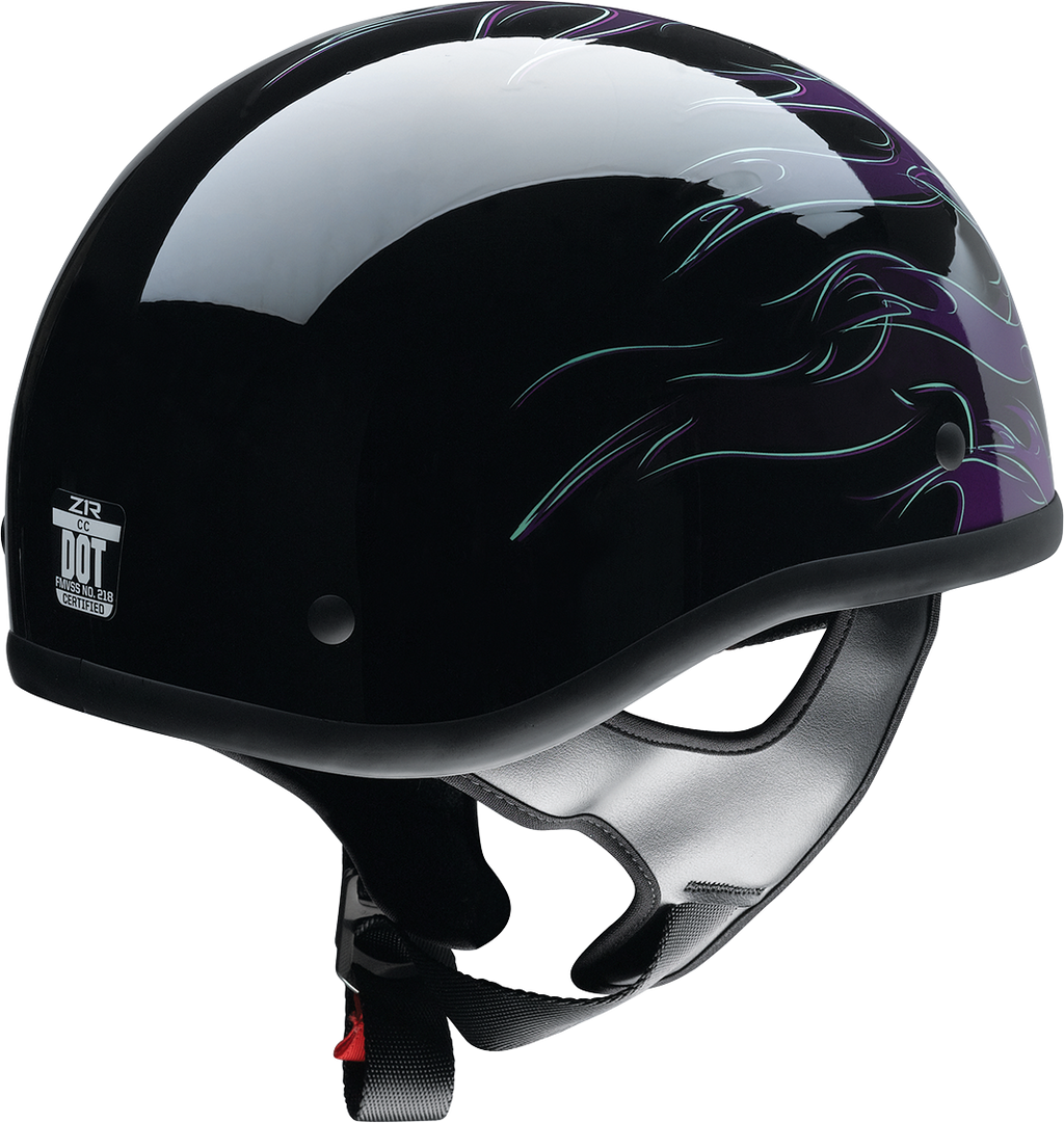 Z1R, Z1R CC Beanie Helmet - Hellfire Purple, XS - Model 0103-1338 by Z1R