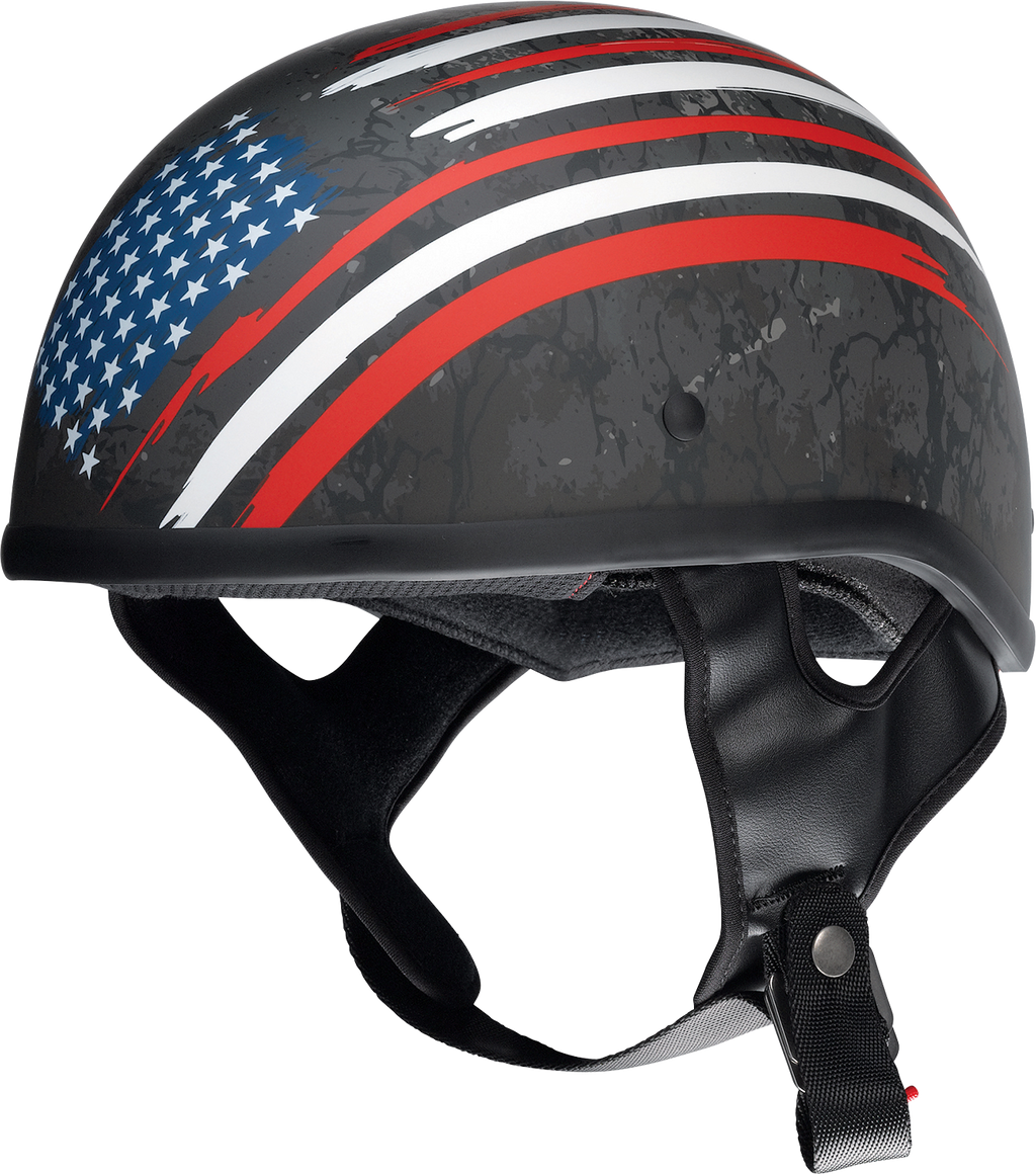 Z1R, Z1R CC Beanie Helmet Justice Series - Black/Red/White/Blue, XL (Part# 0103-1407)