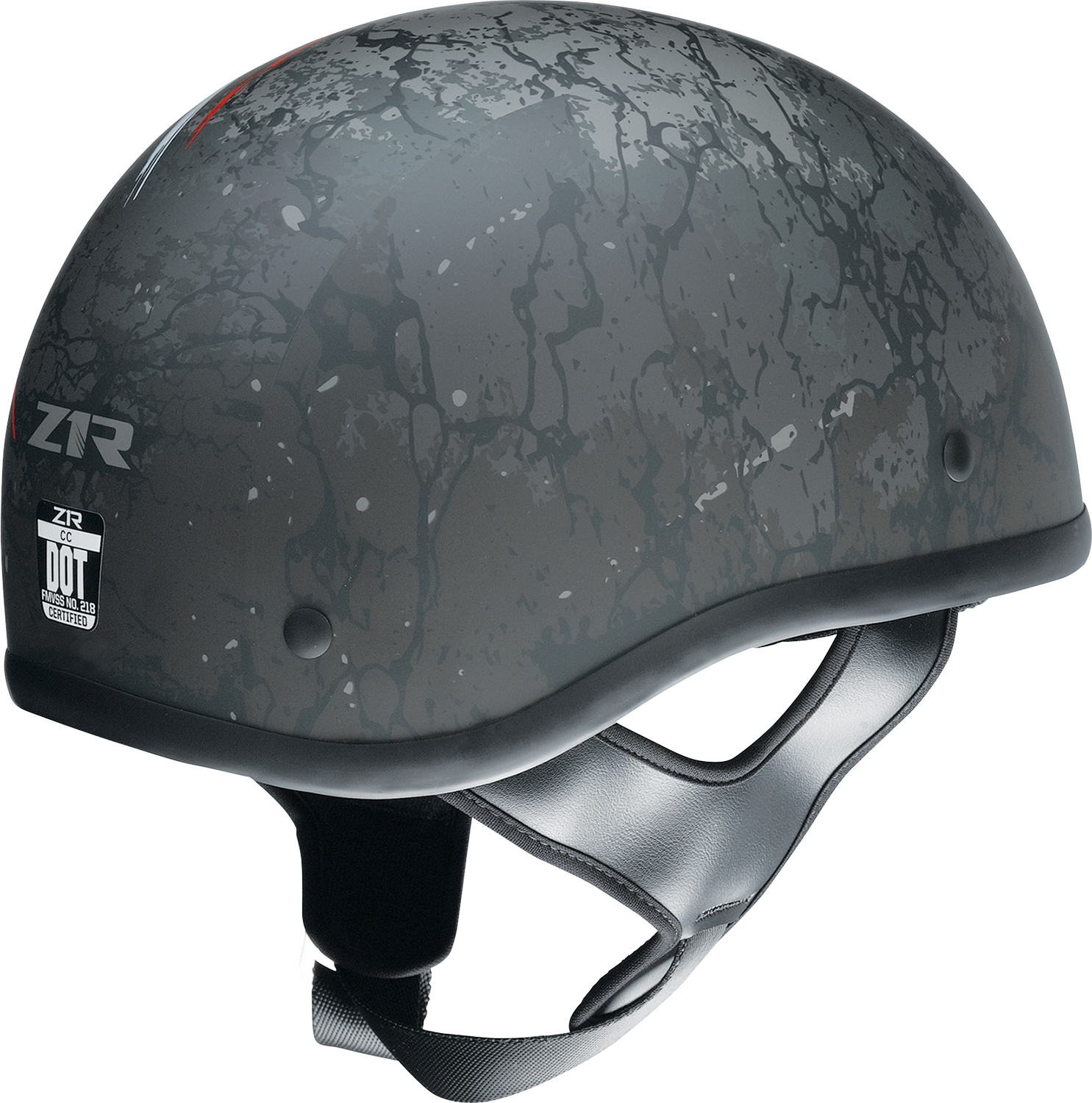 Z1R, Z1R CC Beanie Helmet Justice Series - Black/Red/White/Blue, XL (Part# 0103-1407)