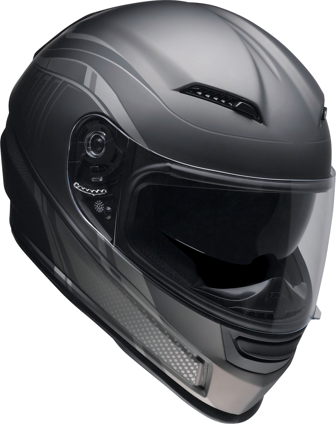 Z1R, Z1R Jackal Helmet Dark Matter Stealth Large 0101-14865 - Aerodynamic Polycarbonate Shell with Drop-down Sun Visor