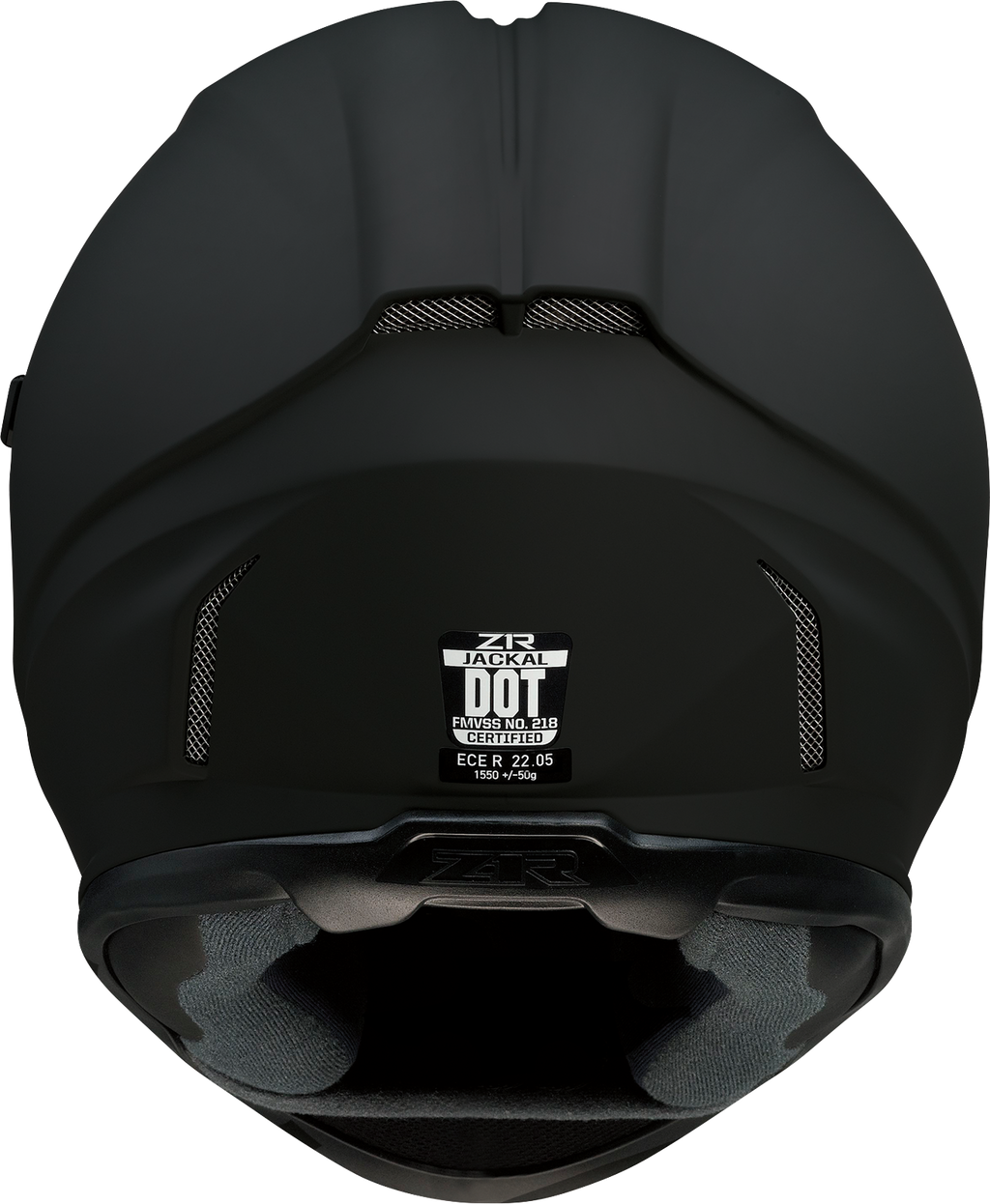 Z1R, Z1R Jackal Helmet in Flat Black with Smoke Shield - XS (Part No. 0101-13992)