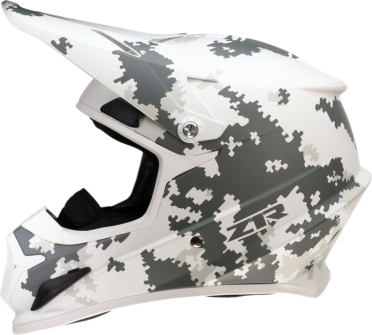 Z1R, Z1R Rise Snow Helmet – Digi Camo White/Gray, XL – Polycarbonate Shell with Open Flow Ventilation