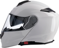 Z1R, Z1R Solaris Modular Helmet 3XL by Z1R - White with Drop-down Sun Visor and Removable Liner