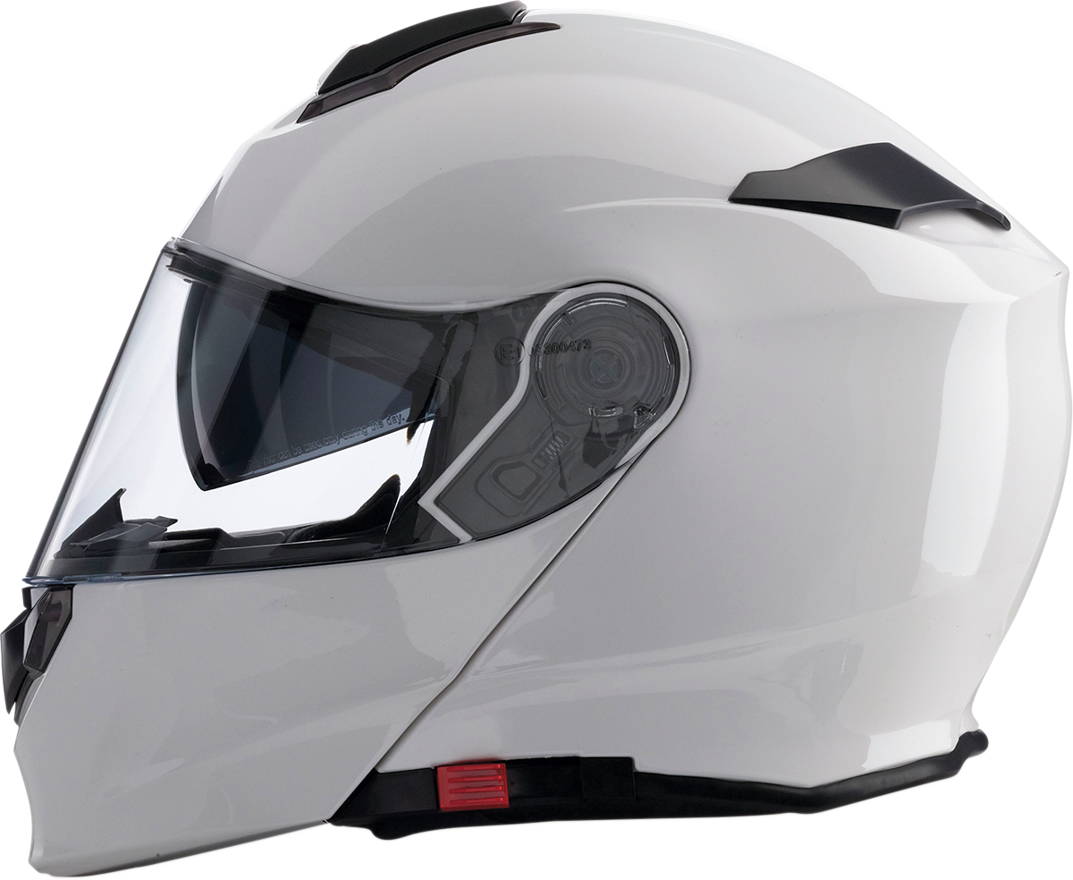 Z1R, Z1R Solaris Modular Helmet 3XL by Z1R - White with Drop-down Sun Visor and Removable Liner