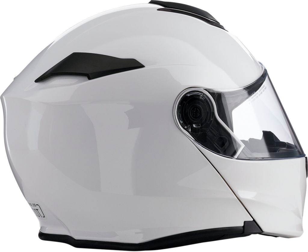 Z1R, Z1R Solaris Modular Helmet 3XL by Z1R - White with Drop-down Sun Visor and Removable Liner