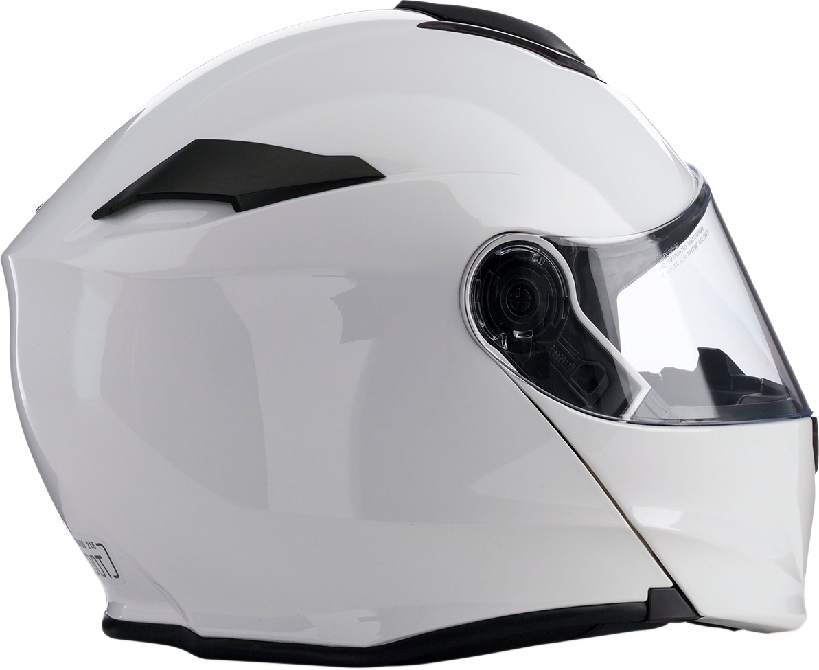 Z1R, Z1R Solaris Modular Helmet 3XL by Z1R - White with Drop-down Sun Visor and Removable Liner