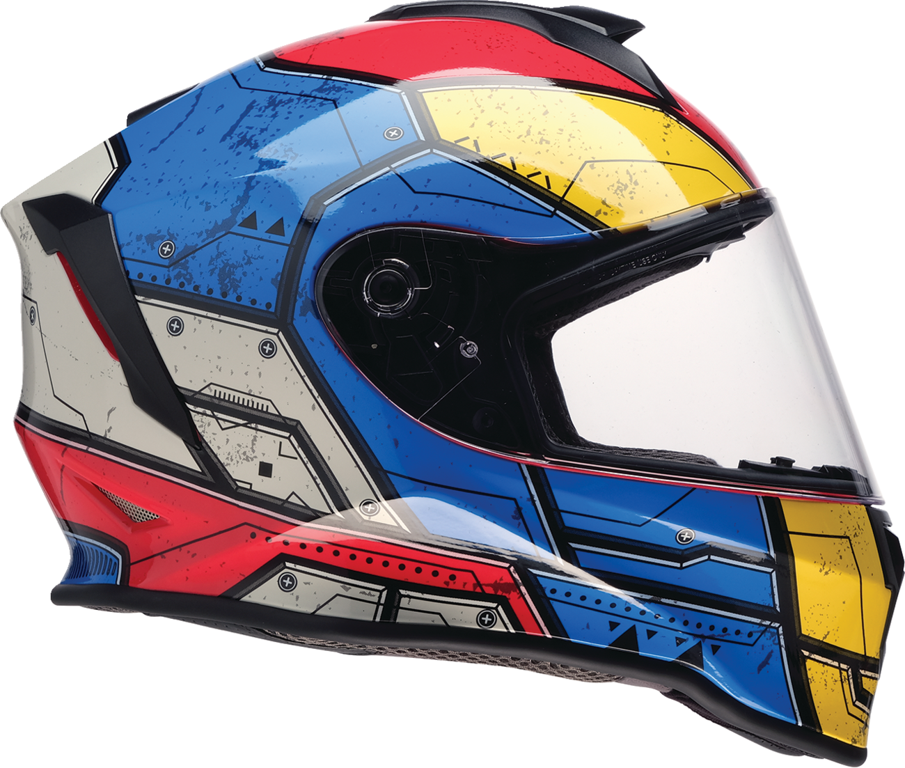 Z1R, Z1R Youth Warrant 2.0 Helmet Sentinel Blue/Yellow Large - Part 0102-0294